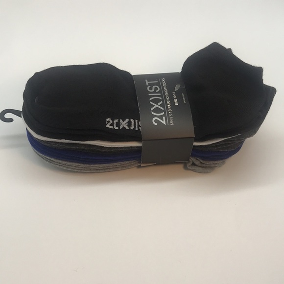 2 (X) IST MENŚ 10 PAIR NO SHOW SOCKS - Picture 10 of 11